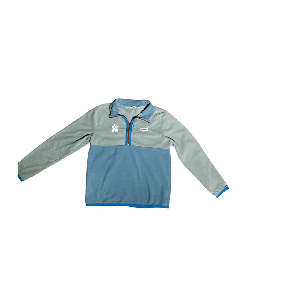 Cotopaxi Pullover Fleece Womens Medium Teal Blue Gray 1/4 Zip‎ Sweatshirt